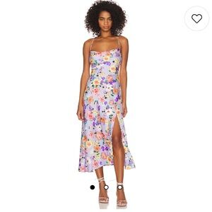 Gaia Dress in Periwinkle Floral